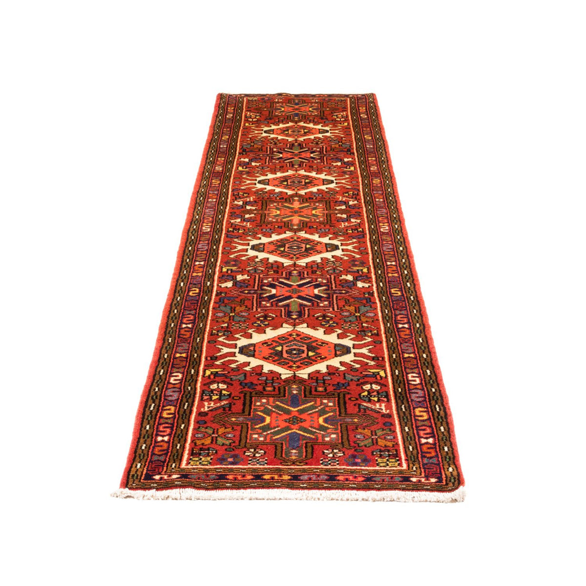 Tapis de couloir Tapis persan - Nomadic - 278 x 67 cm - rouge