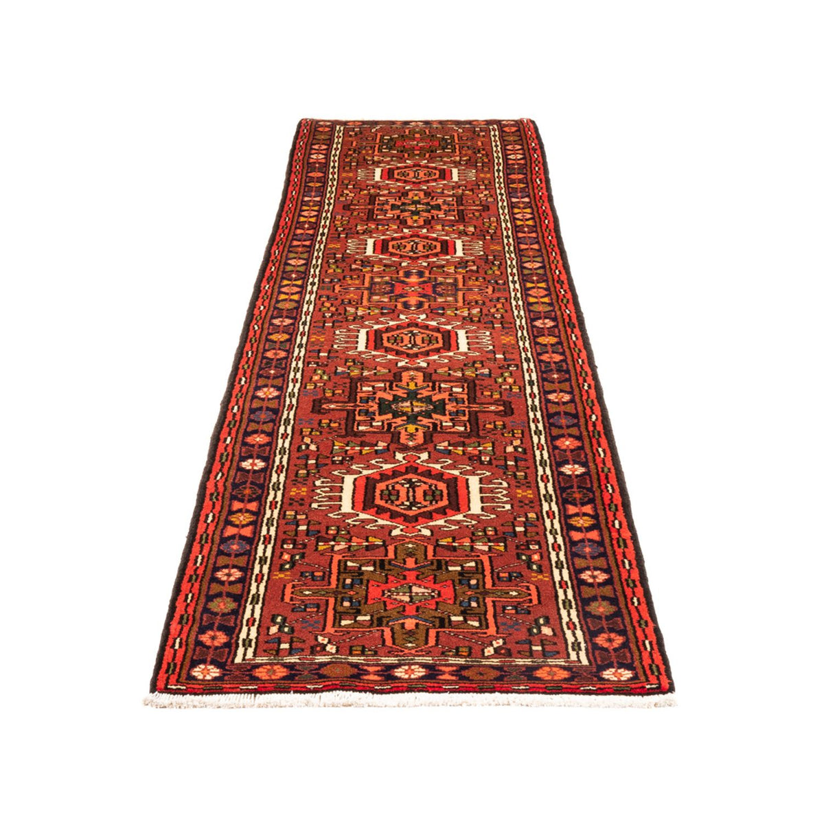 Tapis de couloir Tapis persan - Nomadic - 295 x 72 cm - rouge