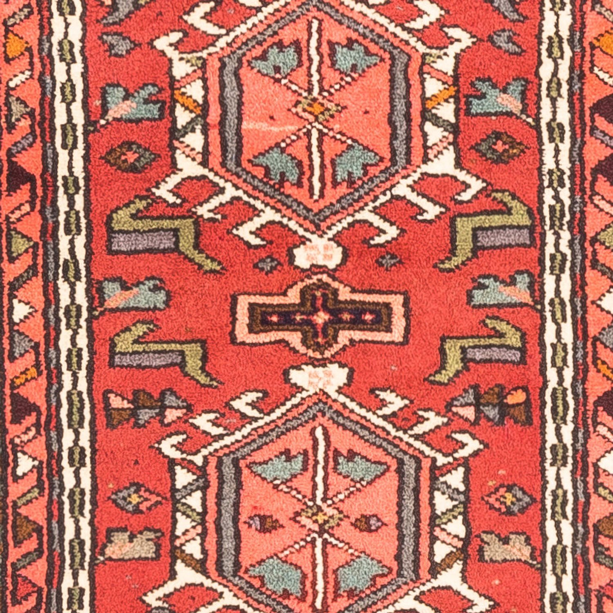 Tapis de couloir Tapis persan - Nomadic - 267 x 70 cm - rouge