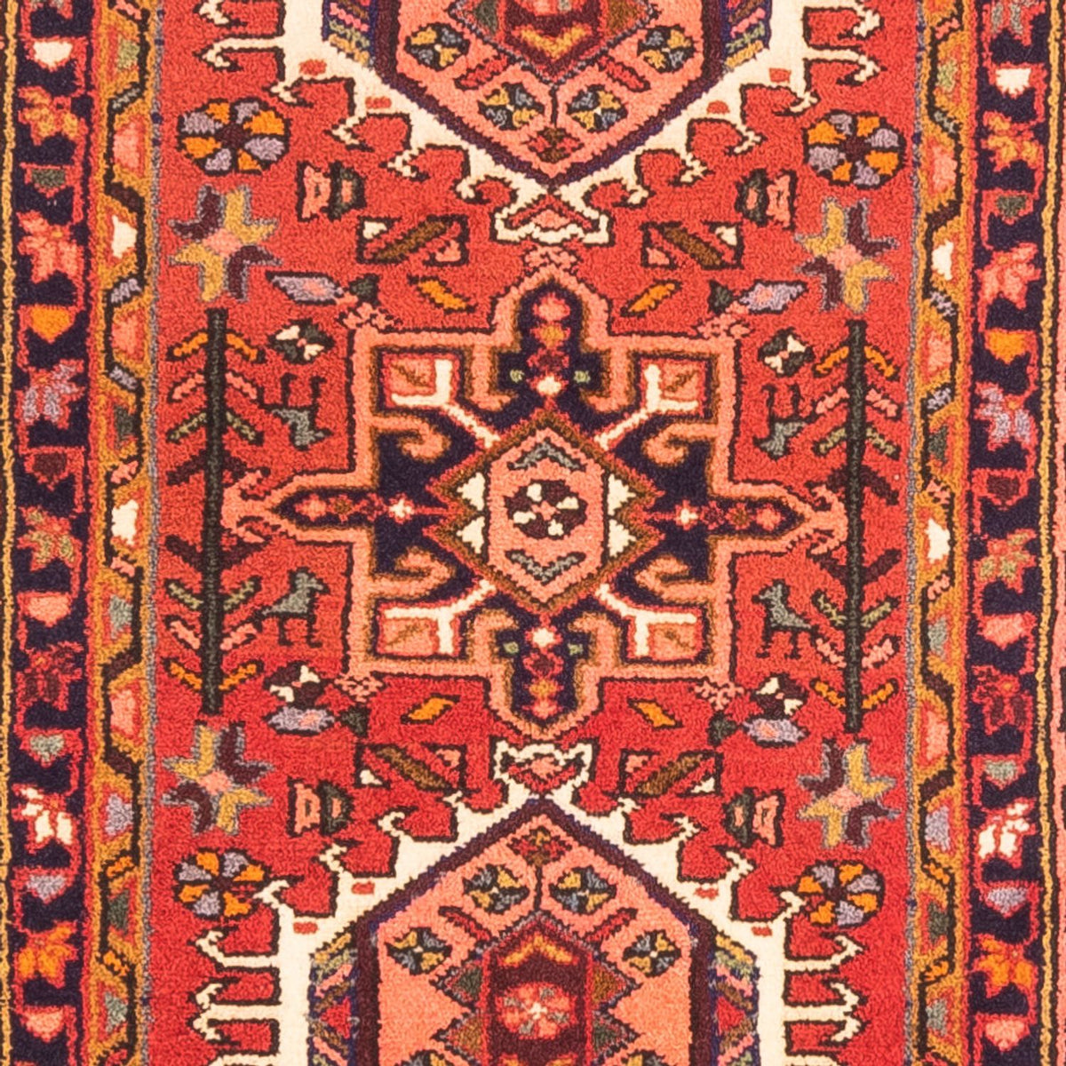 Tapis de couloir Tapis persan - Nomadic - 301 x 68 cm - rouge