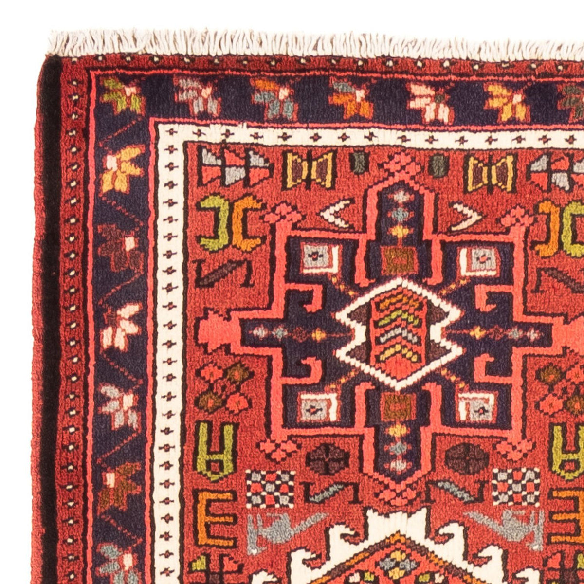 Tapis de couloir Tapis persan - Nomadic - 286 x 70 cm - rouge