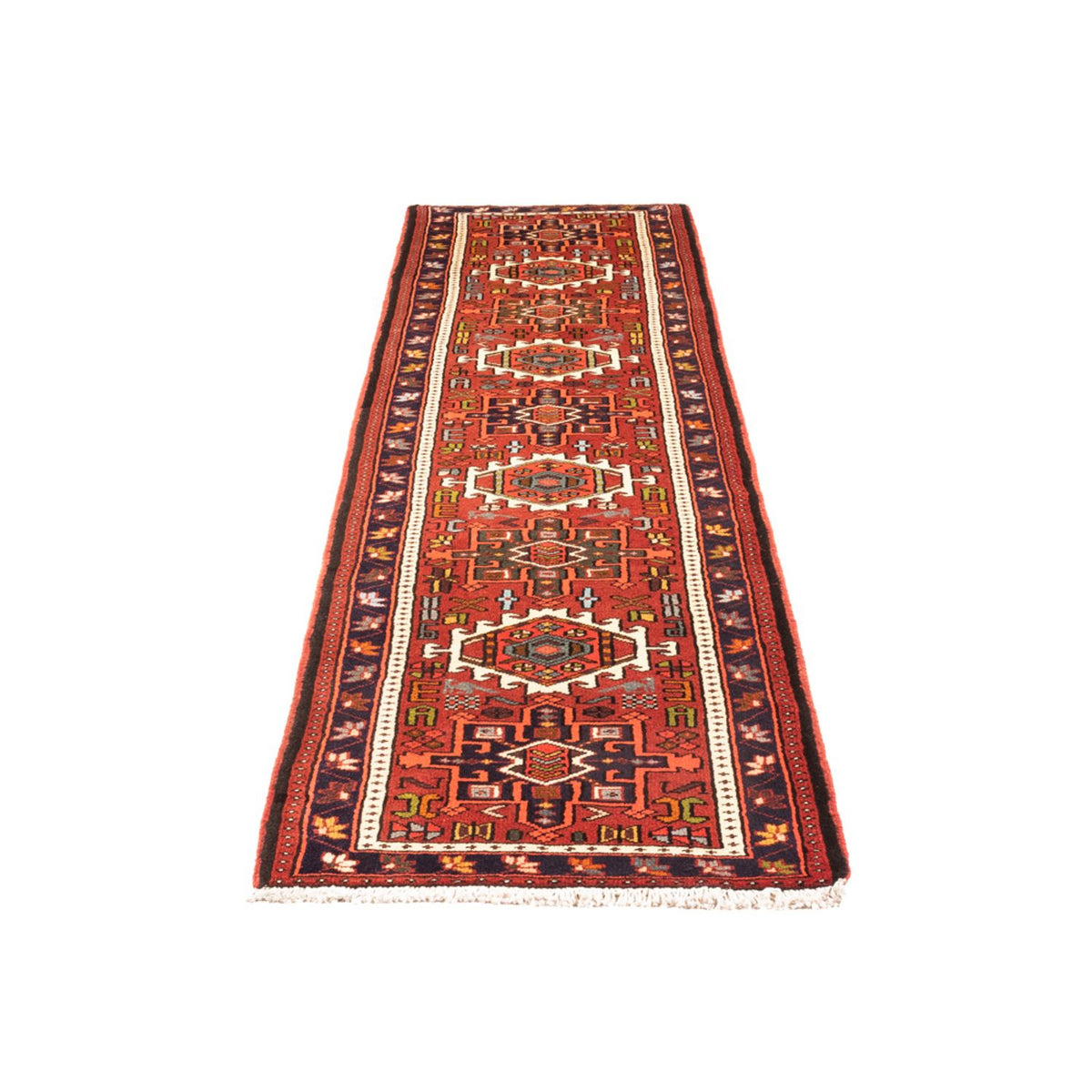 Tapis de couloir Tapis persan - Nomadic - 286 x 70 cm - rouge