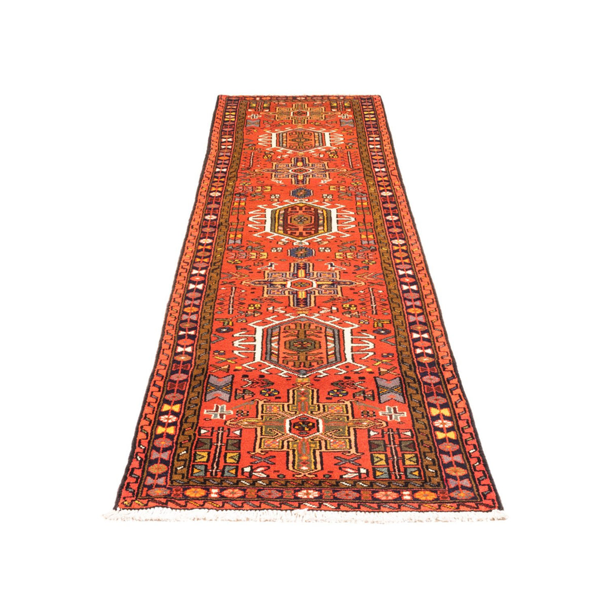 Tapis de couloir Tapis persan - Nomadic - 275 x 72 cm - rouge