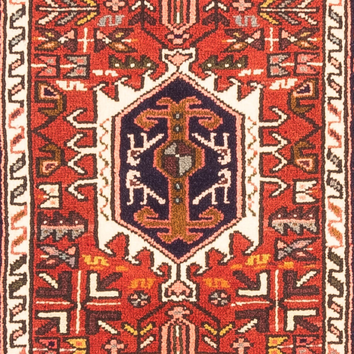 Tapis de couloir Tapis persan - Nomadic - 282 x 70 cm - rouge