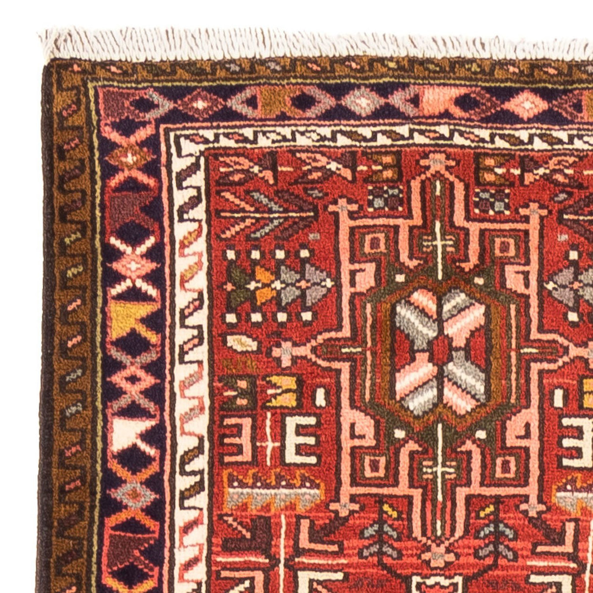 Tapis de couloir Tapis persan - Nomadic - 282 x 70 cm - rouge