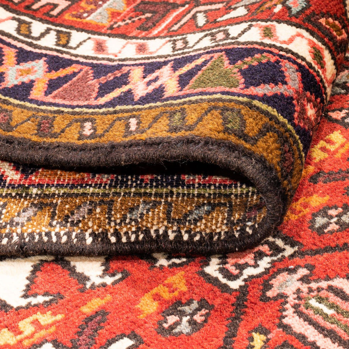 Tapis de couloir Tapis persan - Nomadic - 282 x 70 cm - rouge