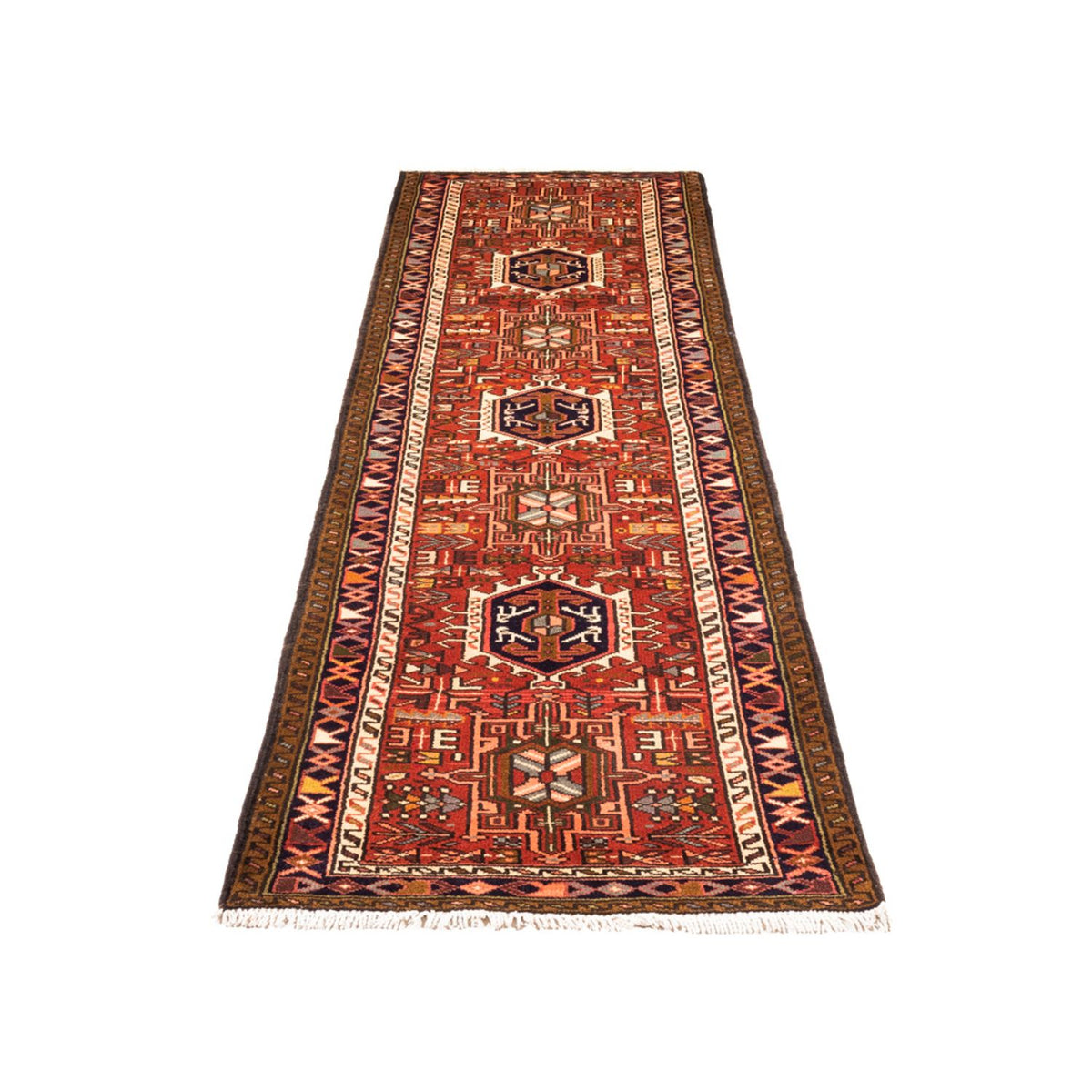 Tapis de couloir Tapis persan - Nomadic - 282 x 70 cm - rouge