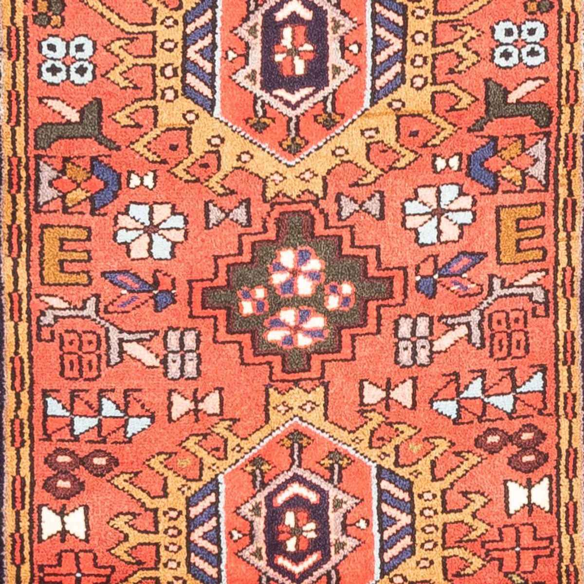 Tapis de couloir Tapis persan - Nomadic - 294 x 87 cm - rouge