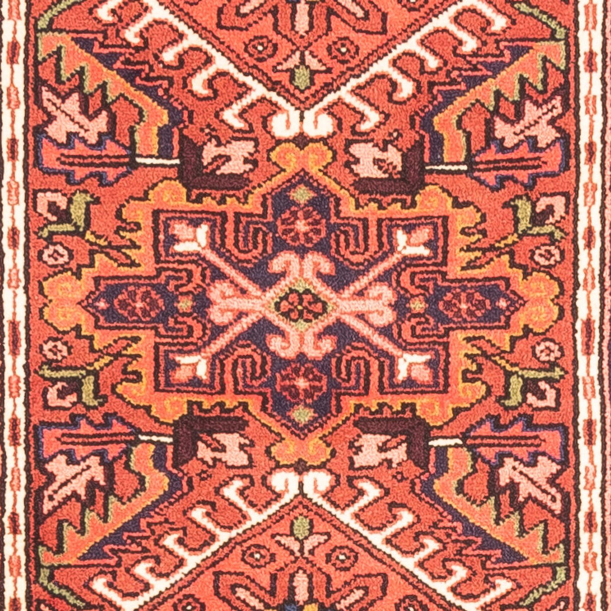 Tapis de couloir Tapis persan - Nomadic - 294 x 70 cm - rouge