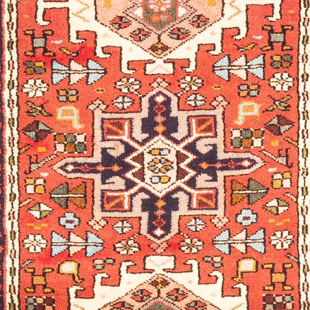 Tapis de couloir Tapis persan - Nomadic - 292 x 77 cm - rouge