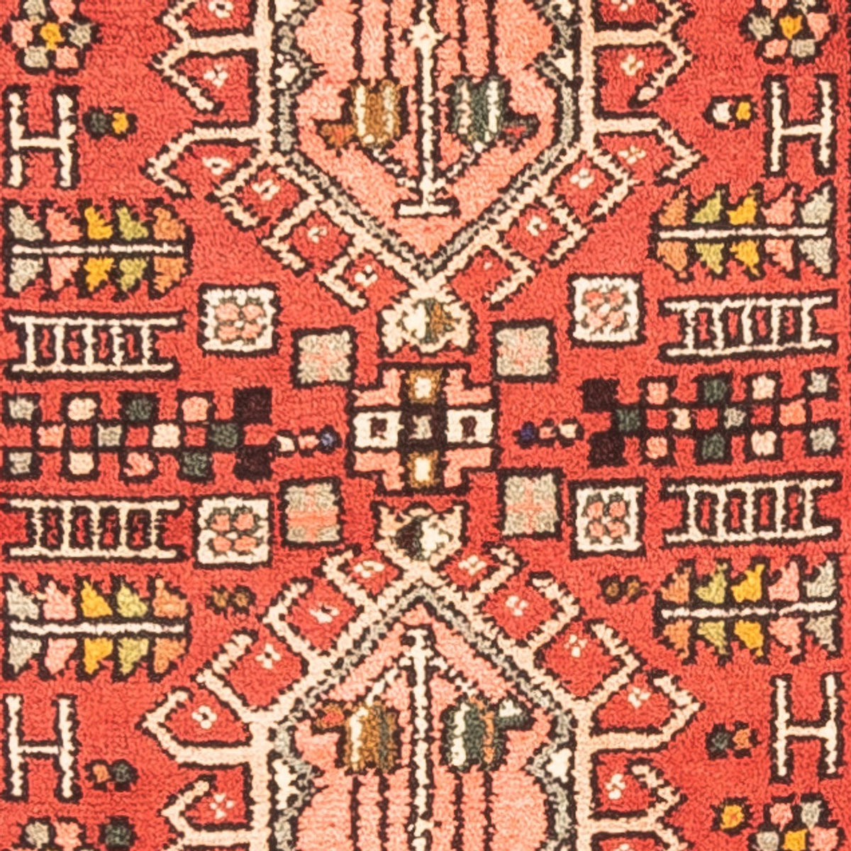 Tapis de couloir Tapis persan - Nomadic - 275 x 62 cm - rouge