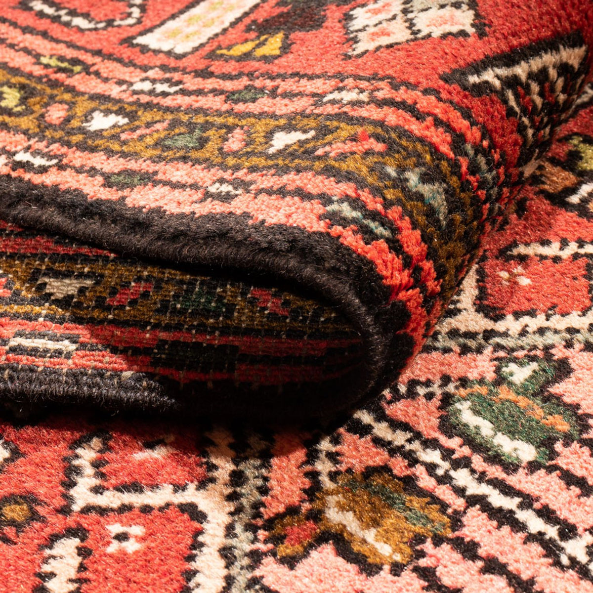 Tapis de couloir Tapis persan - Nomadic - 275 x 62 cm - rouge