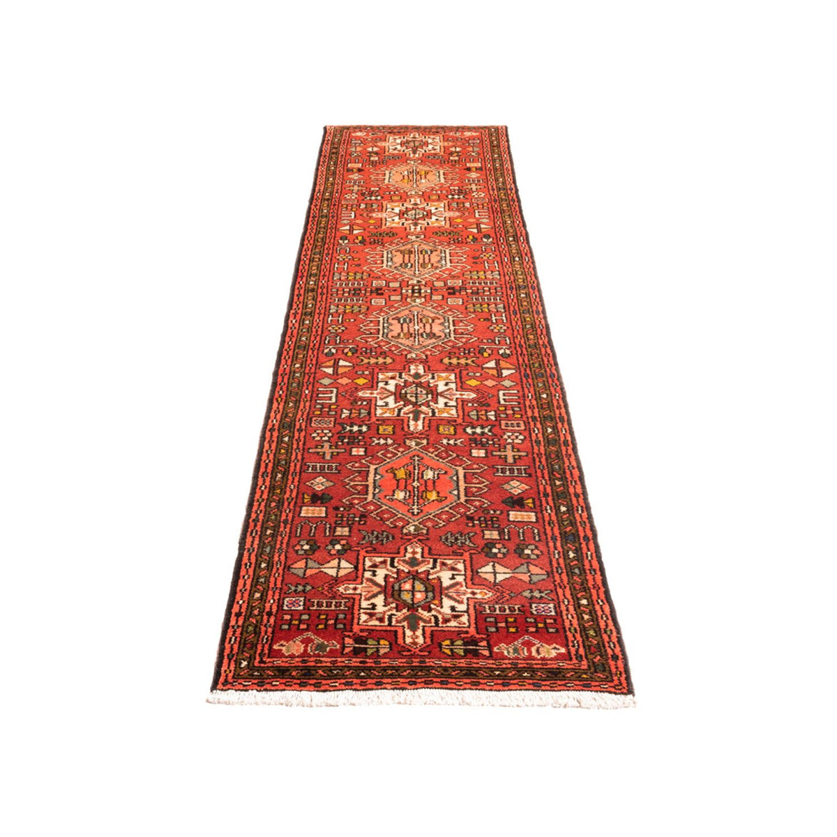 Tapis de couloir Tapis persan - Nomadic - 275 x 62 cm - rouge