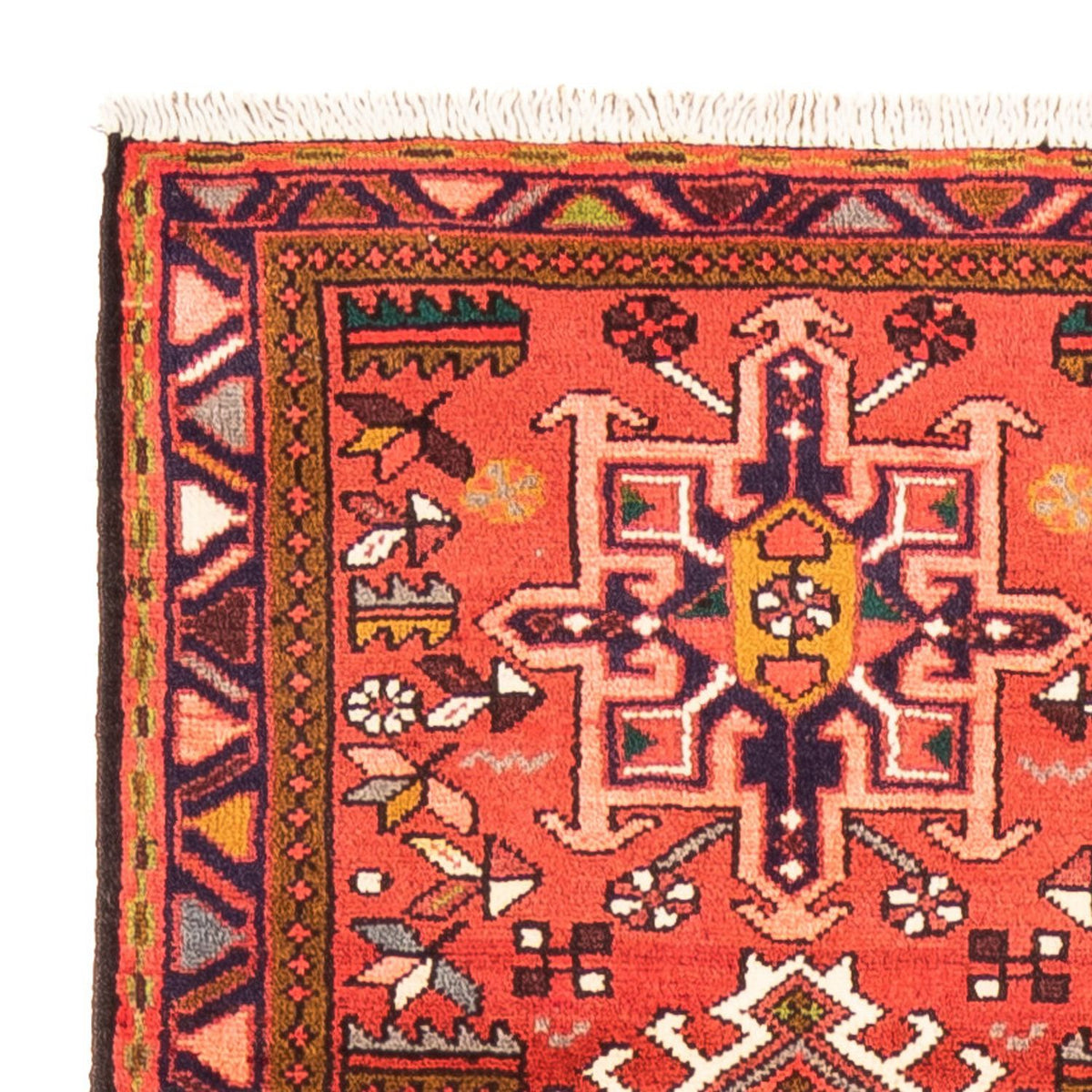 Tapis de couloir Tapis persan - Nomadic - 306 x 69 cm - rouge