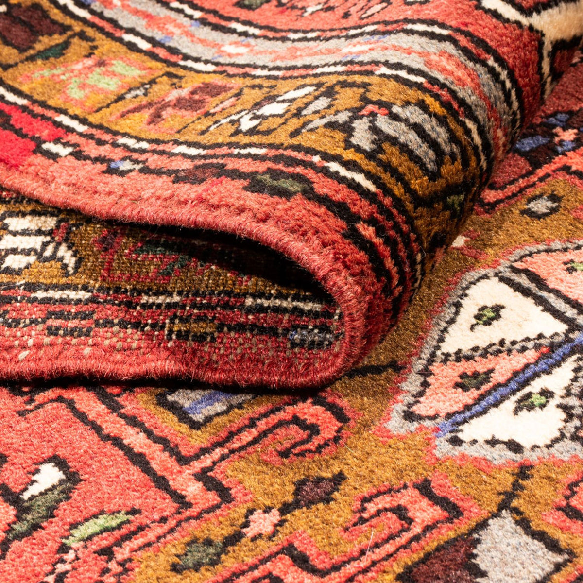 Tapis de couloir Tapis persan - Nomadic - 292 x 78 cm - rouge