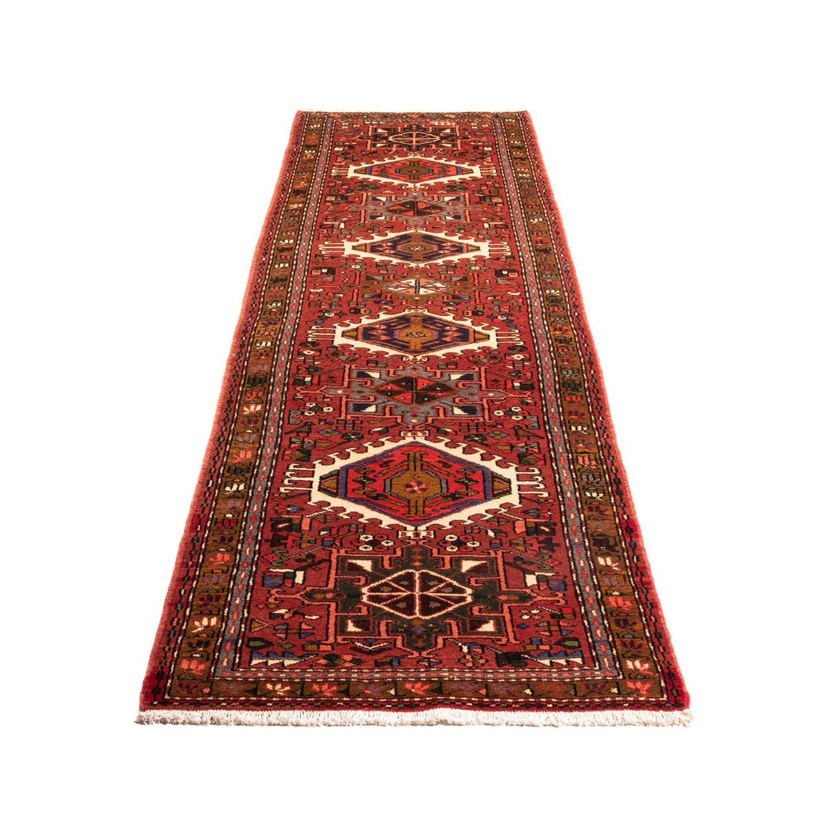 Tapis de couloir Tapis persan - Nomadic - 292 x 78 cm - rouge
