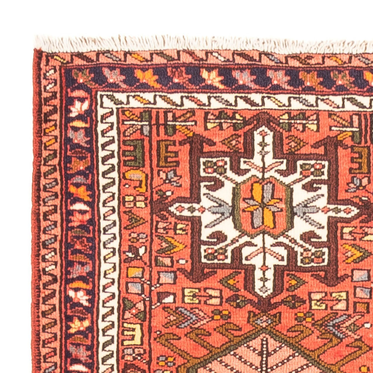 Tapis de couloir Tapis persan - Nomadic - 394 x 73 cm - rouge