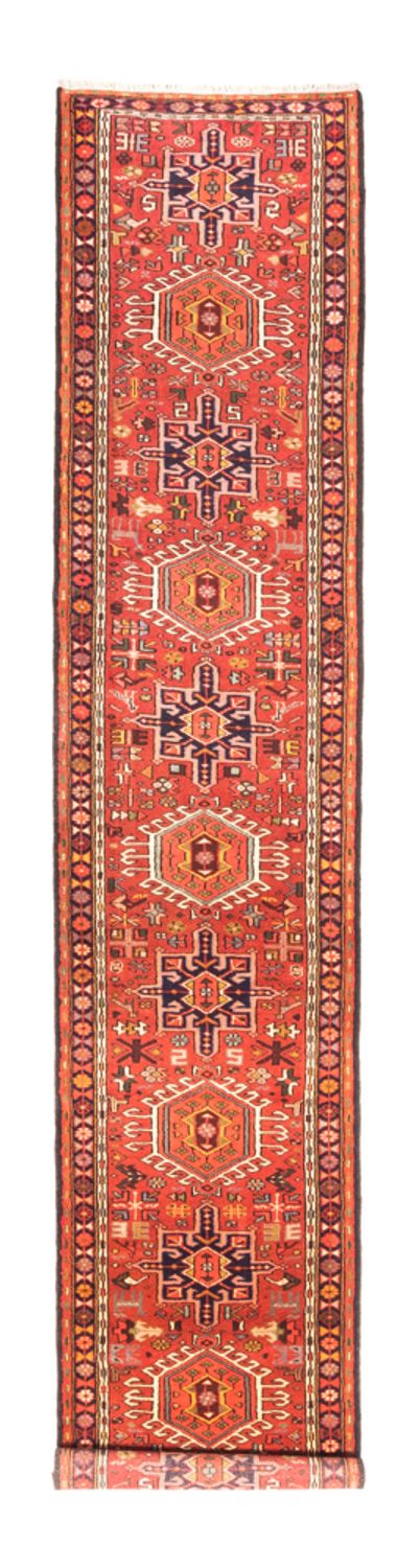 Tapis de couloir Tapis persan - Nomadic - 394 x 80 cm - rouge