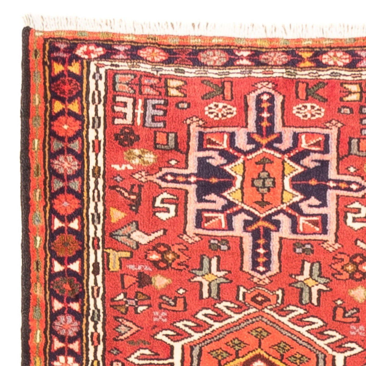 Tapis de couloir Tapis persan - Nomadic - 394 x 80 cm - rouge