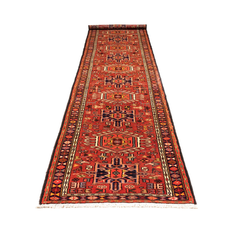 Tapis de couloir Tapis persan - Nomadic - 394 x 80 cm - rouge