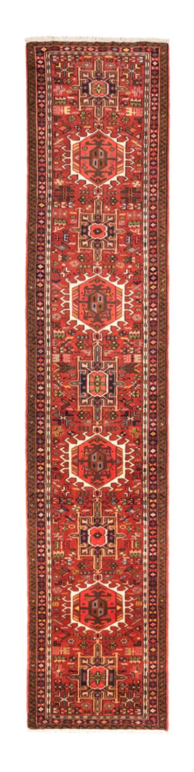 Tapis de couloir Tapis persan - Nomadic - 380 x 74 cm - rouge