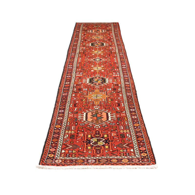 Tapis de couloir Tapis persan - Nomadic - 374 x 76 cm - rouge