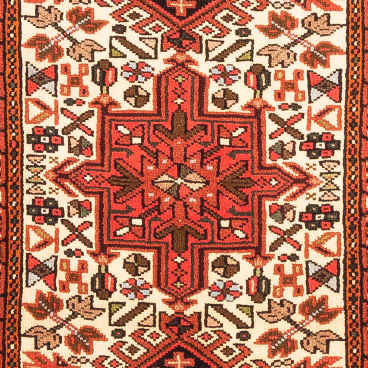 Tapis de couloir Tapis persan - Nomadic - 383 x 71 cm - rouge