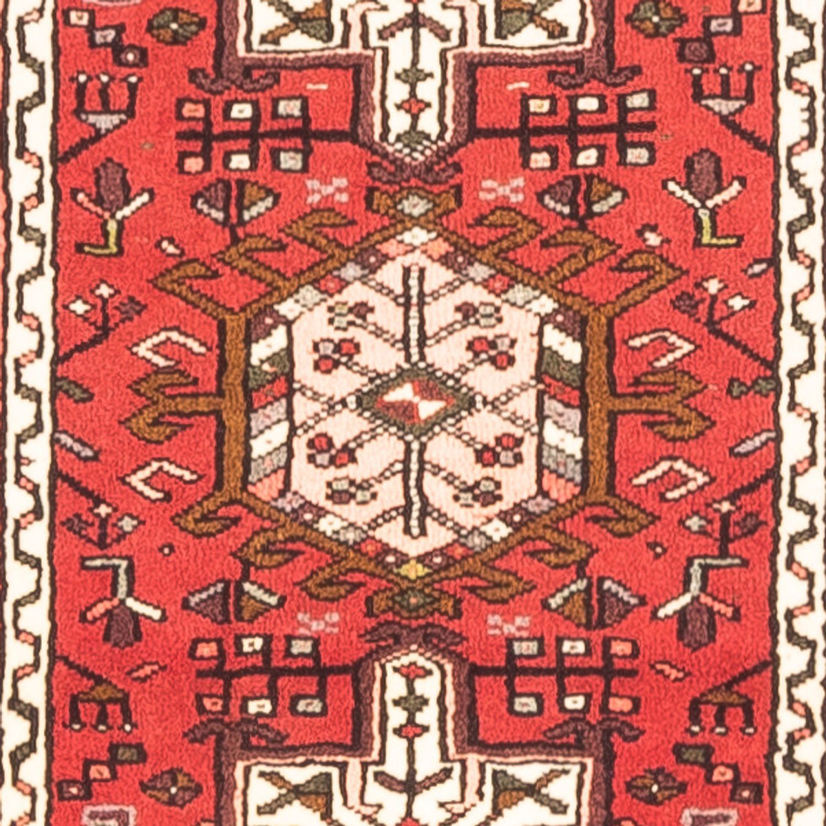 Tapis de couloir Tapis persan - Nomadic - 390 x 70 cm - rouge