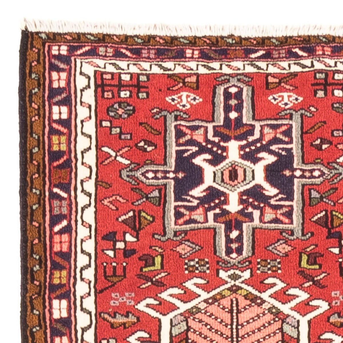 Tapis de couloir Tapis persan - Nomadic - 390 x 70 cm - rouge