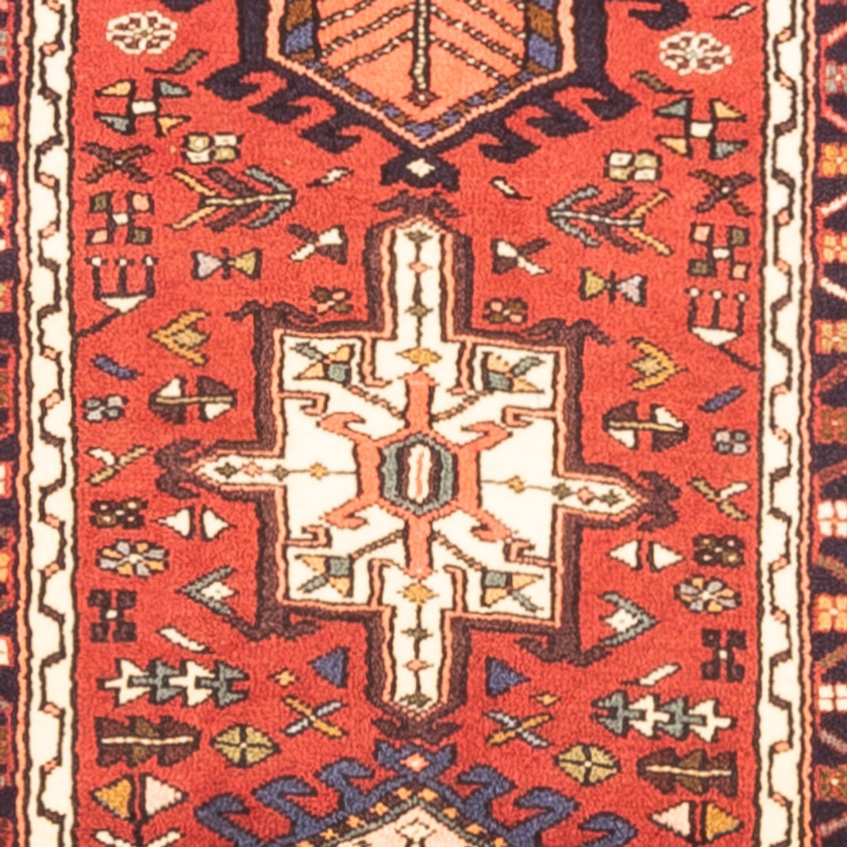 Tapis de couloir Tapis persan - Nomadic - 406 x 73 cm - rouge