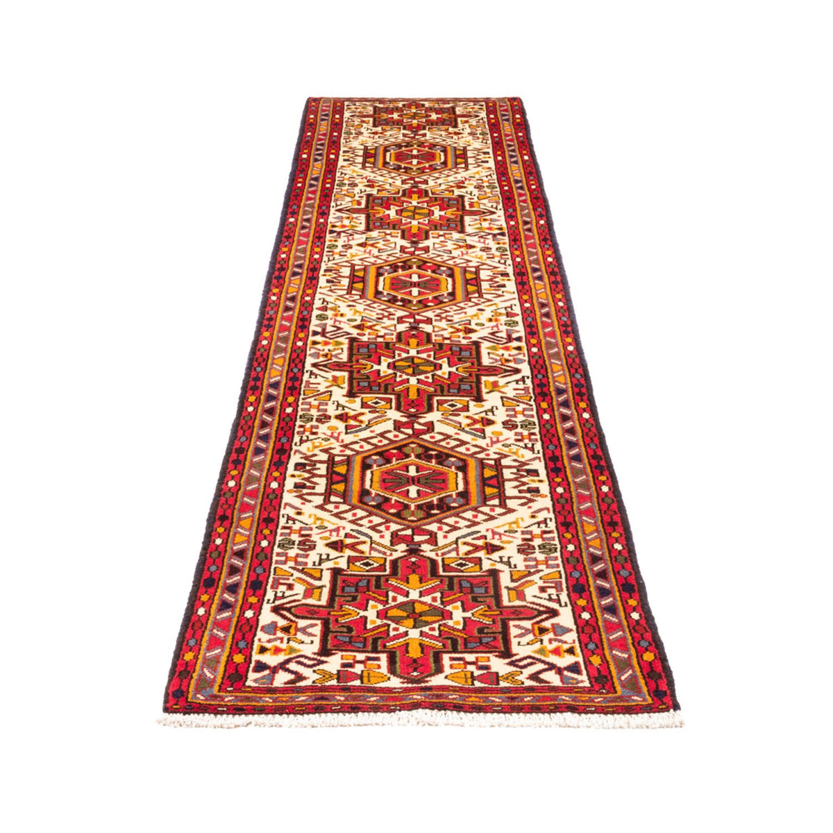 Tapis de couloir Tapis persan - Nomadic - 285 x 67 cm - beige