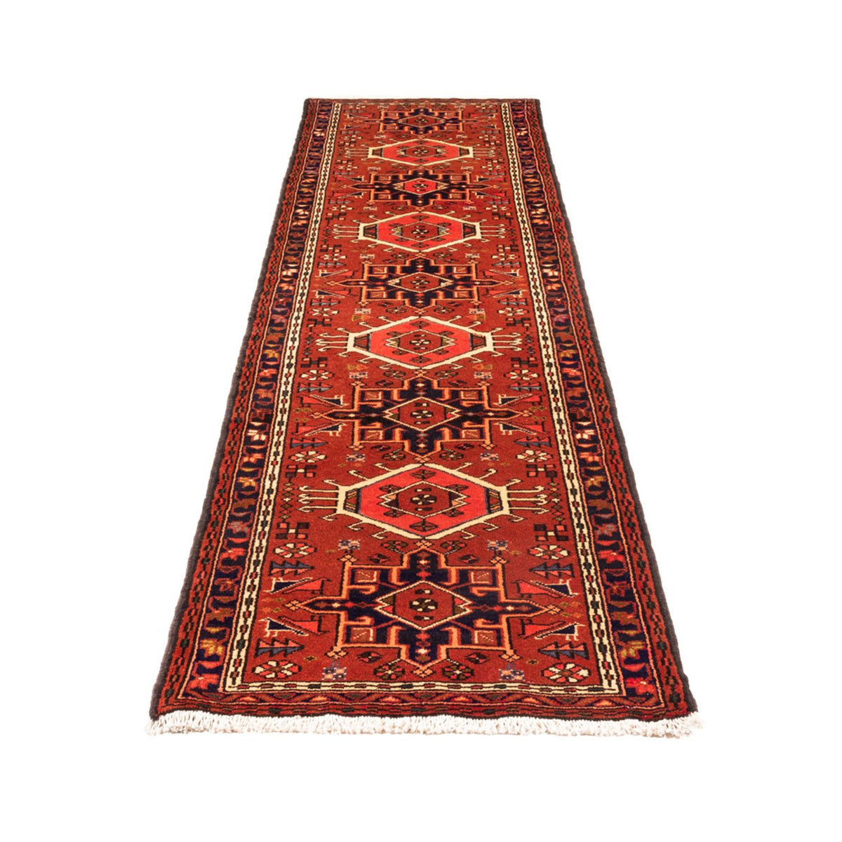 Tapis de couloir Tapis persan - Nomadic - 285 x 70 cm - rouge