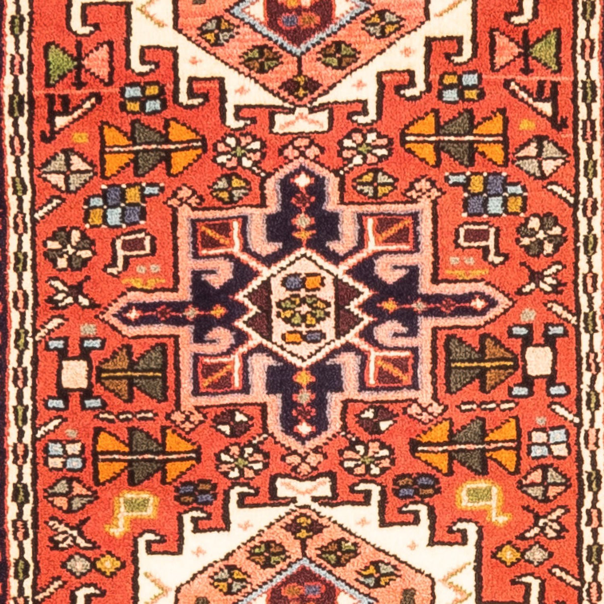 Tapis de couloir Tapis persan - Nomadic - 280 x 70 cm - rouge