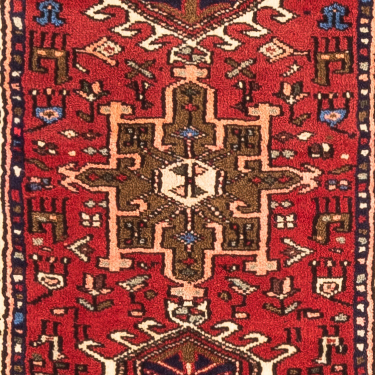 Tapis de couloir Tapis persan - Nomadic - 287 x 68 cm - rouge