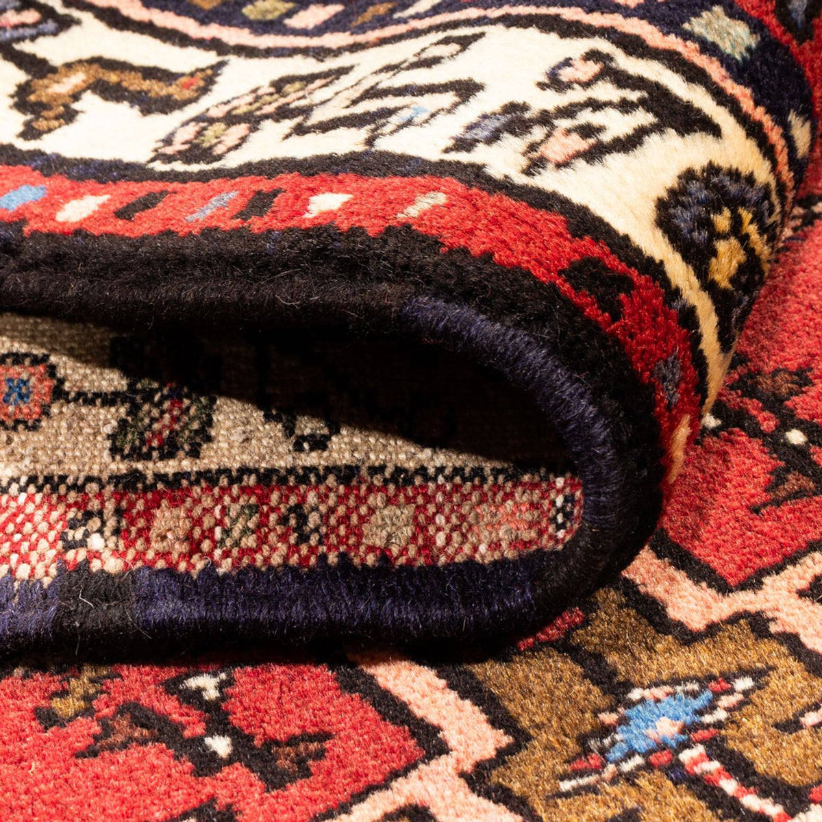 Tapis de couloir Tapis persan - Nomadic - 287 x 68 cm - rouge