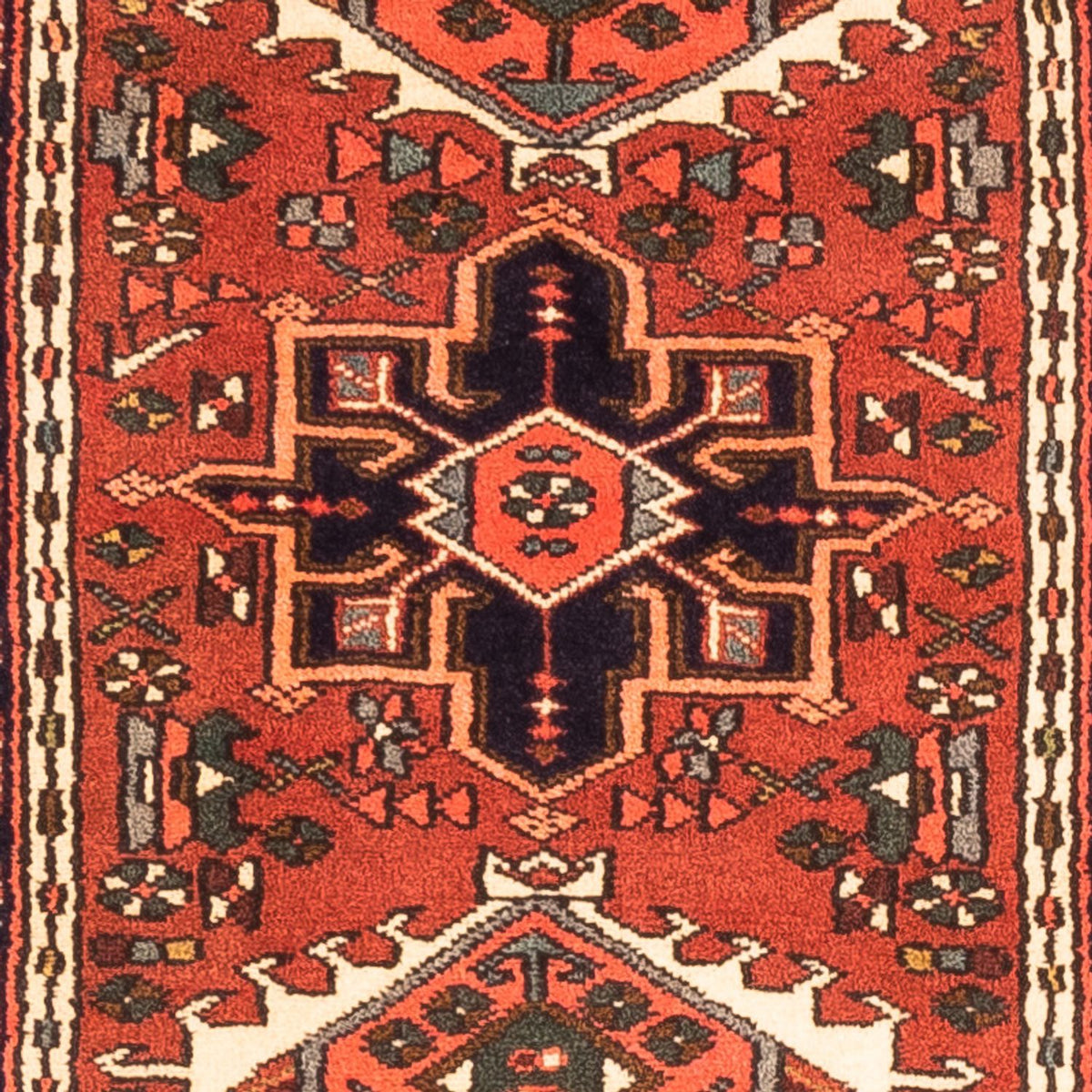 Tapis de couloir Tapis persan - Nomadic - 296 x 72 cm - rouge
