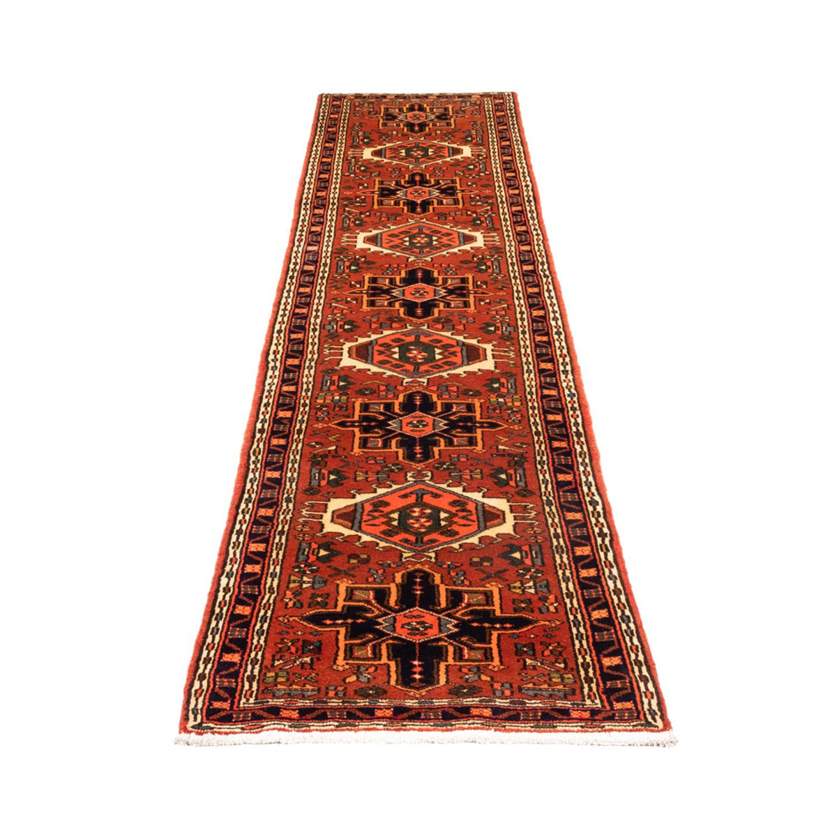 Tapis de couloir Tapis persan - Nomadic - 296 x 72 cm - rouge