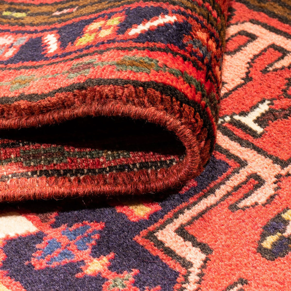 Tapis de couloir Tapis persan - Nomadic - 280 x 70 cm - rouge