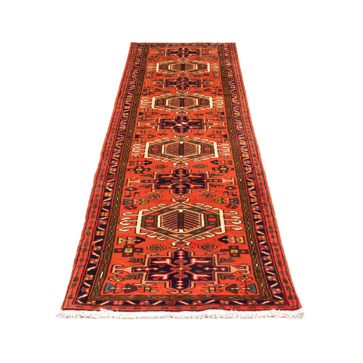 Tapis de couloir Tapis persan - Nomadic - 280 x 70 cm - rouge