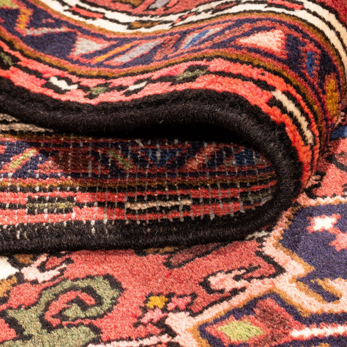 Tapis de couloir Tapis persan - Nomadic - 290 x 74 cm - rouge