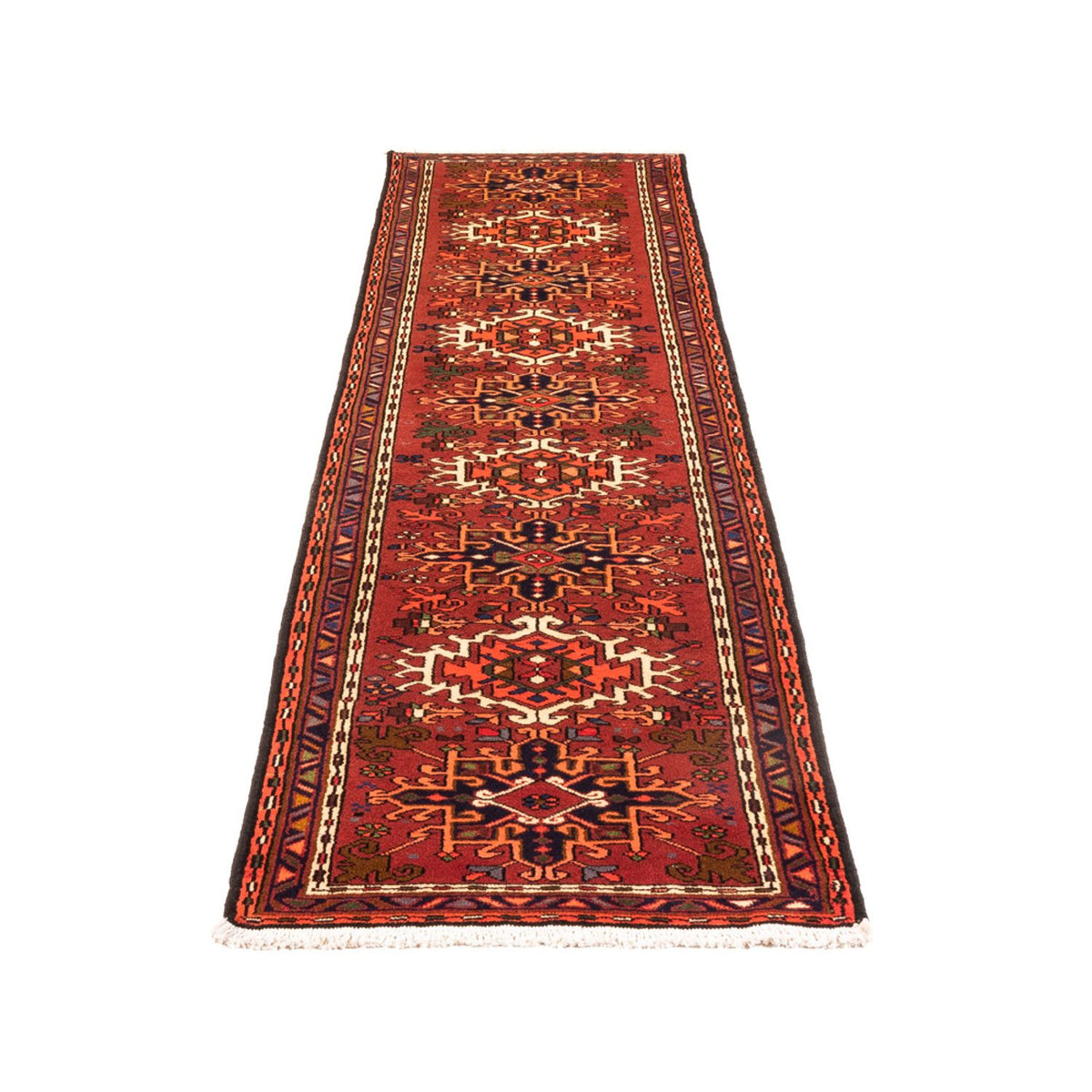 Tapis de couloir Tapis persan - Nomadic - 290 x 74 cm - rouge