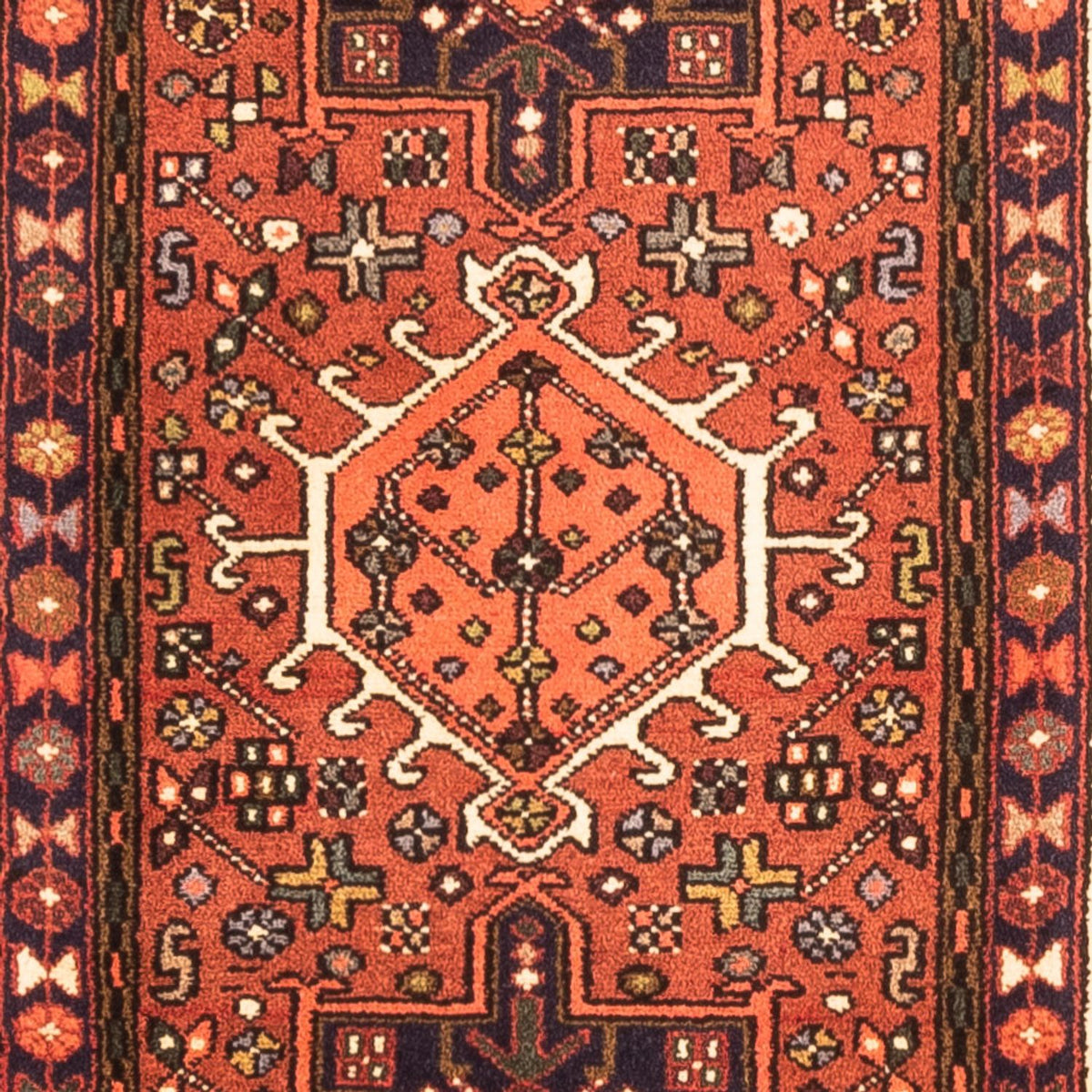 Tapis de couloir Tapis persan - Nomadic - 282 x 68 cm - bleu foncé