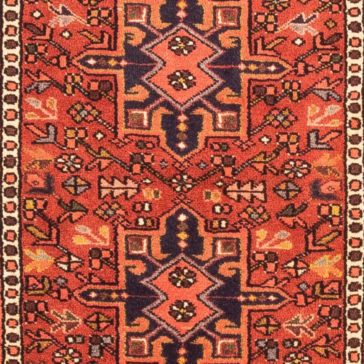 Tapis de couloir Tapis persan - Nomadic - 308 x 72 cm - rouge