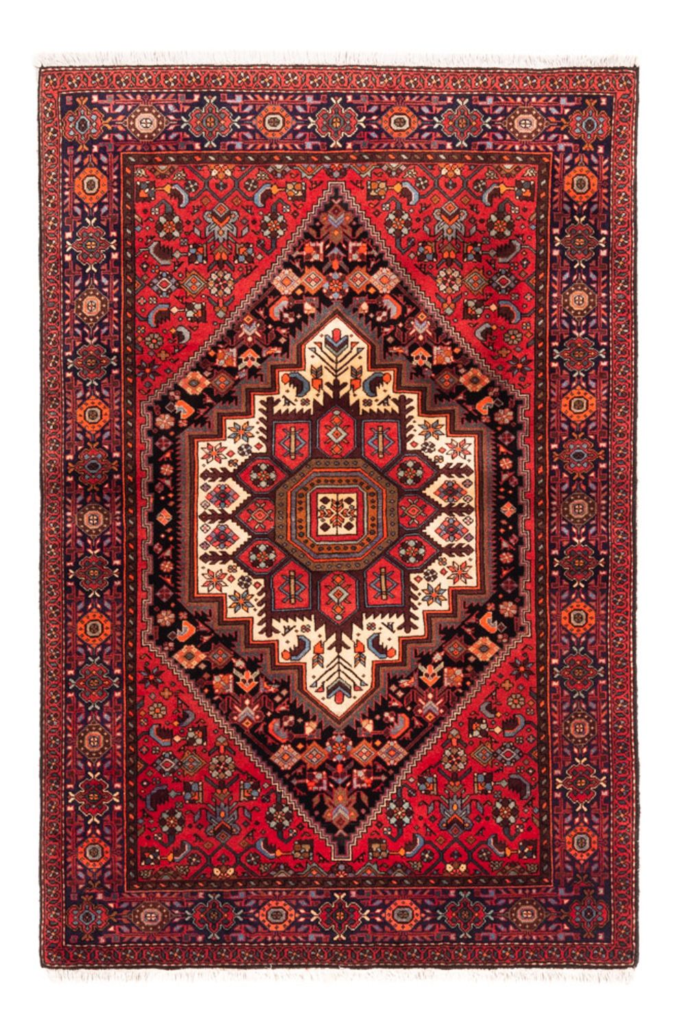 Tapis persan - Nomadic - 157 x 106 cm - bleu foncé