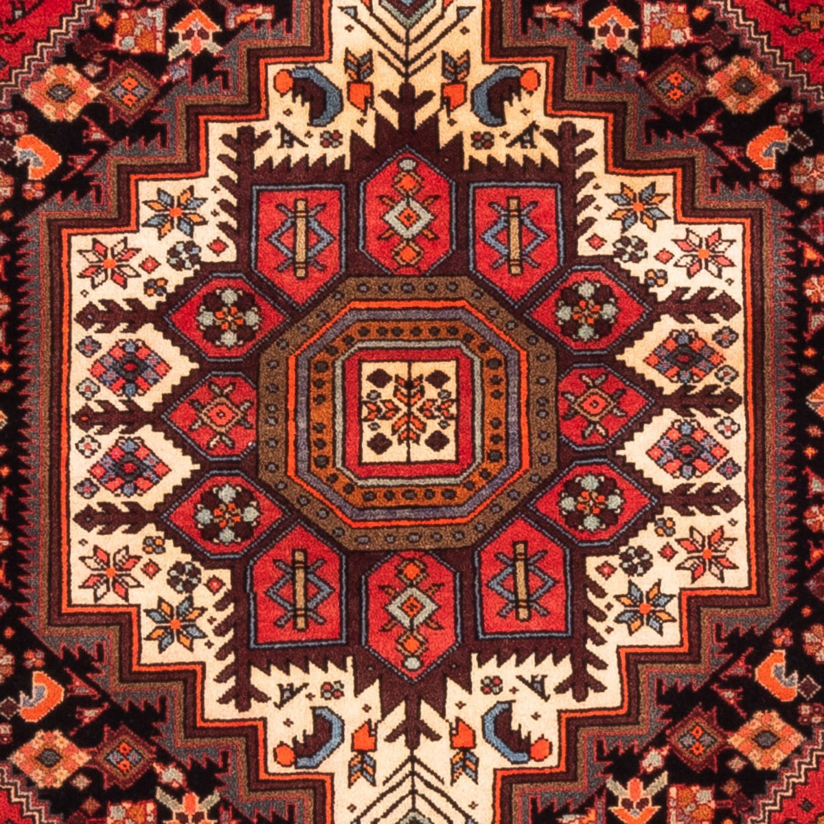 Tapis persan - Nomadic - 157 x 106 cm - bleu foncé