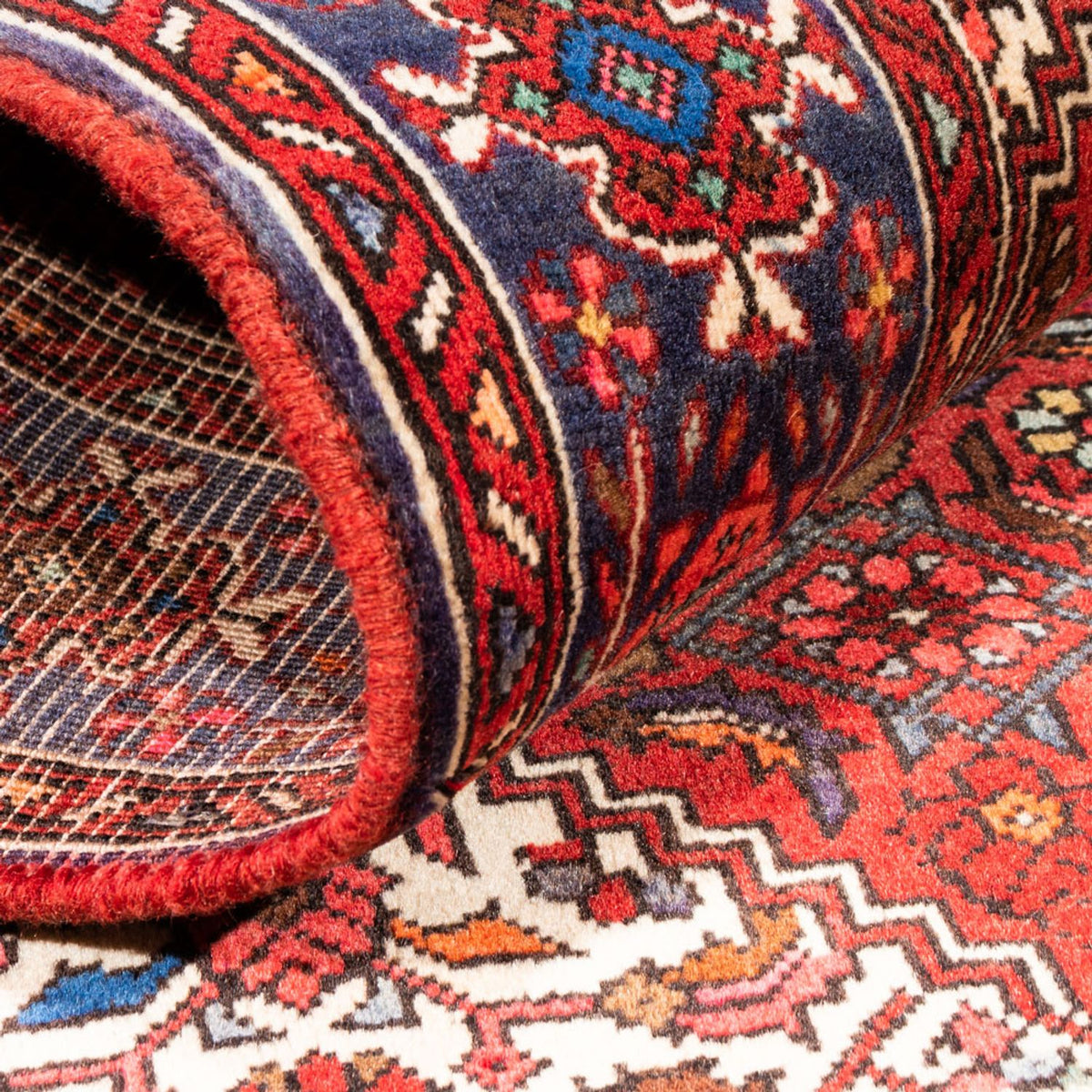 Tapis persan - Nomadic - 150 x 98 cm - rouge