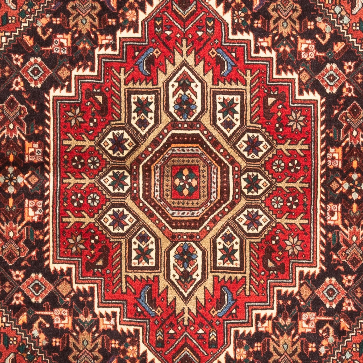 Tapis persan - Nomadic - 140 x 102 cm - bleu foncé