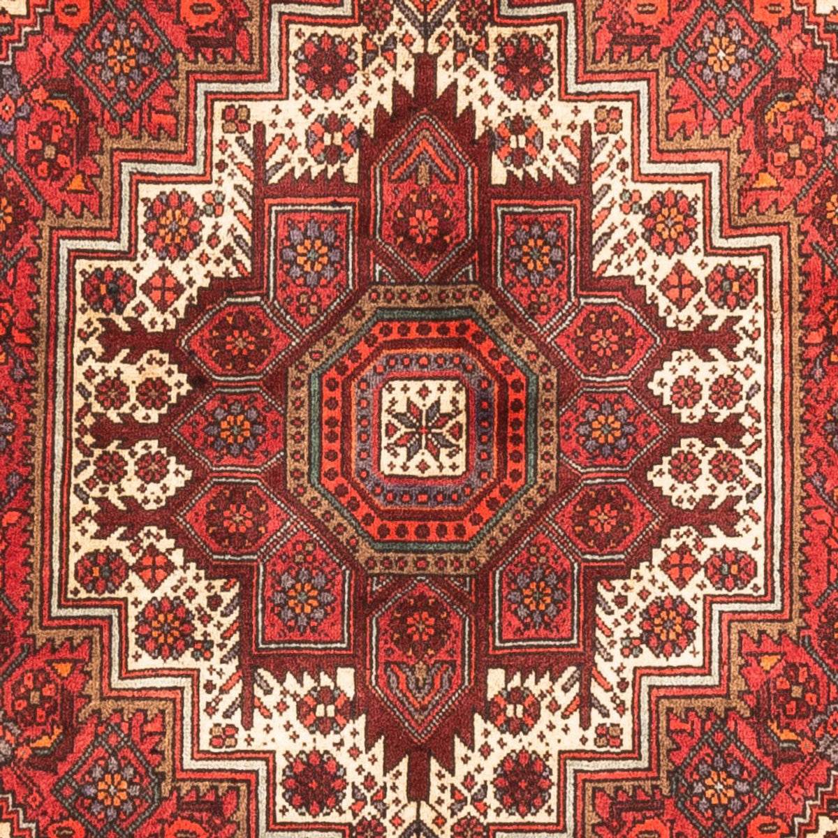 Tapis persan - Nomadic - 152 x 102 cm - rouge