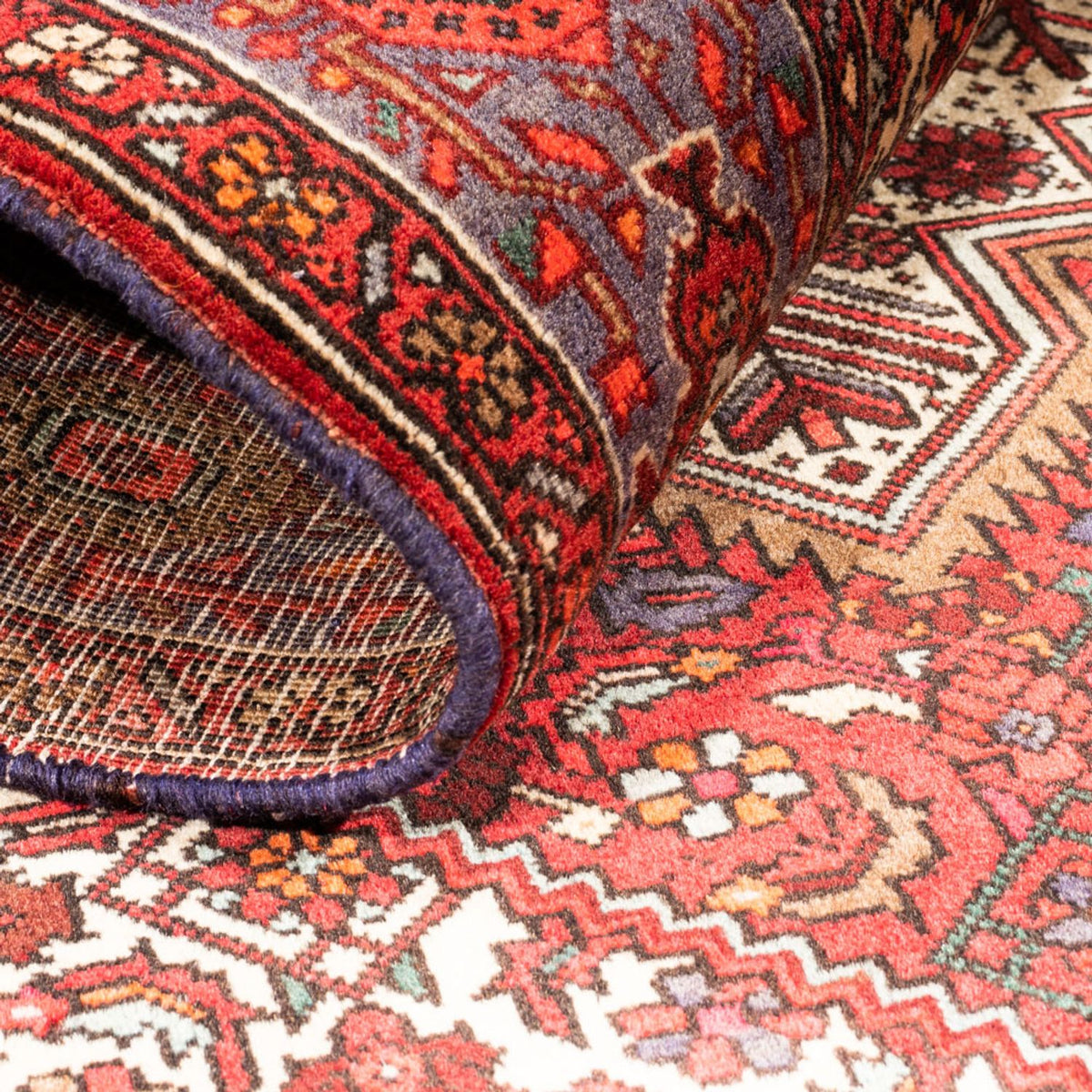 Tapis persan - Nomadic - 152 x 102 cm - rouge
