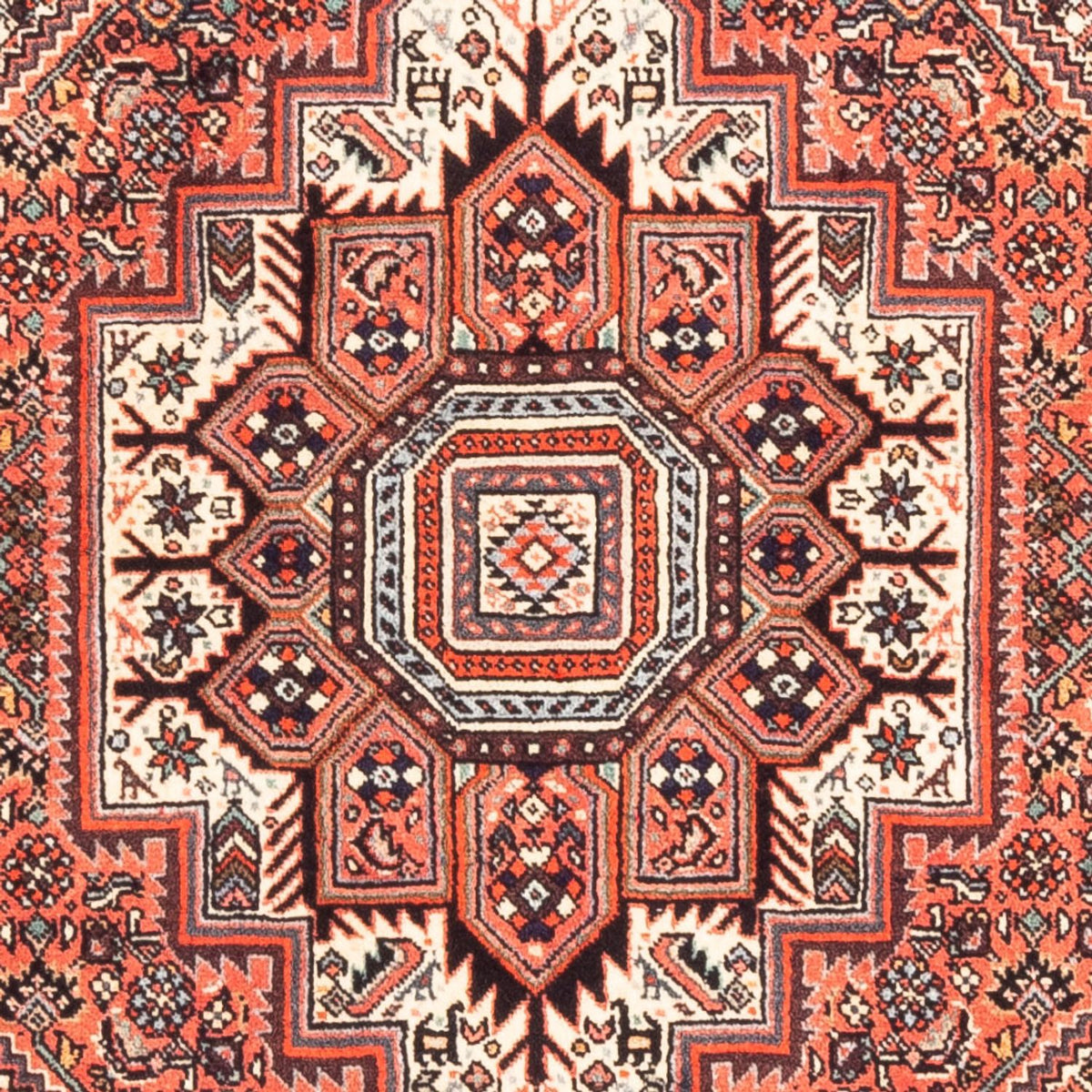 Tapis persan - Nomadic - 155 x 106 cm - rouge